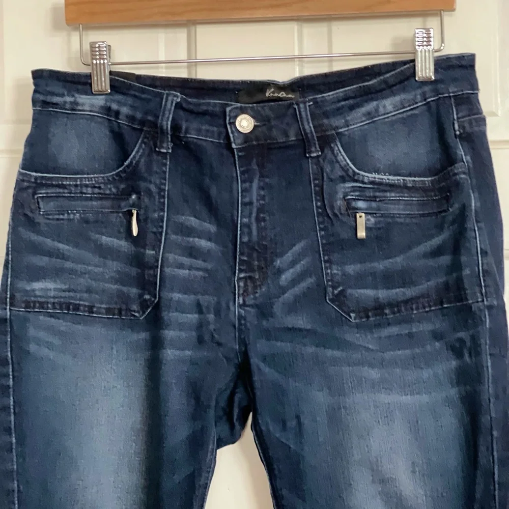 KanCan High Rise Stretch Moto Skinny Jeans - Picture 2 of 4